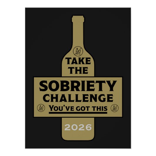 Alcoholvrij en Nuchter Perfect Poster (Voorkant)