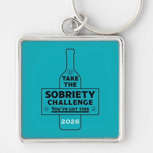 Alcoholvrij en Nuchter Sleutelhanger (Voorkant)