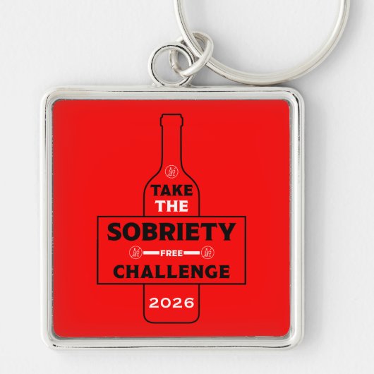 Alcoholvrij en Nuchter Sleutelhanger (Voorkant)