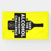 Alcoholvrij en nuchter spandoek (Horizontaal)