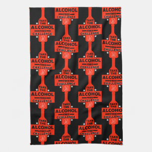 Alcoholvrij en nuchter theedoek