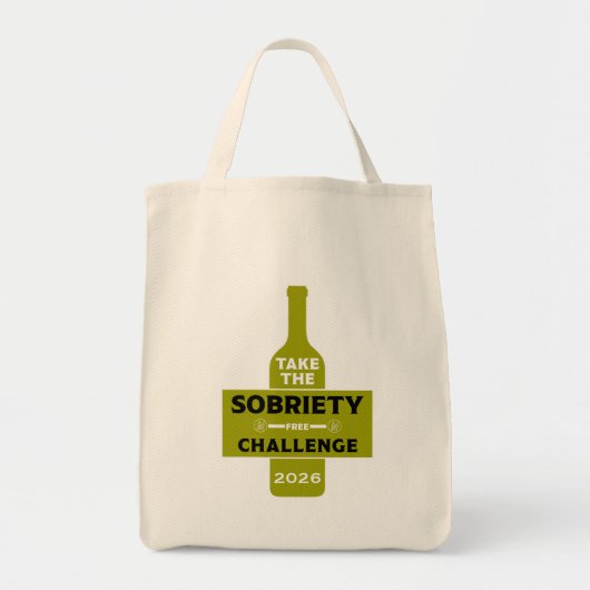 Alcoholvrij en Nuchter Tote Bag (Voorkant)