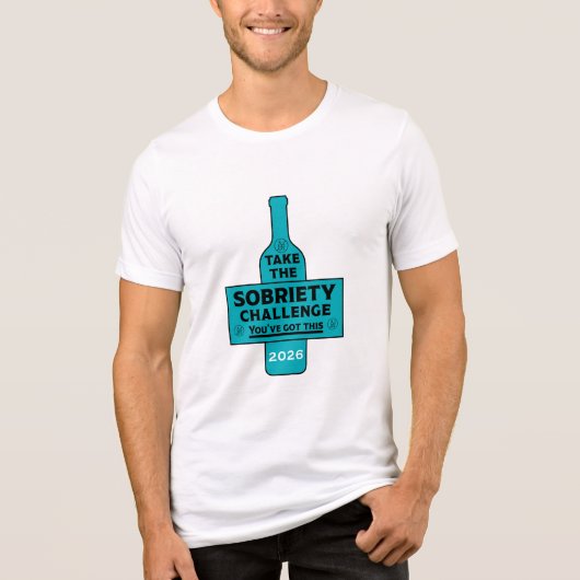 Alcoholvrij en Nuchter Tri-Blend Shirt (Voorkant)