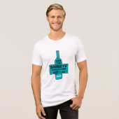 Alcoholvrij en Nuchter Tri-Blend Shirt (Voorkant volledig)