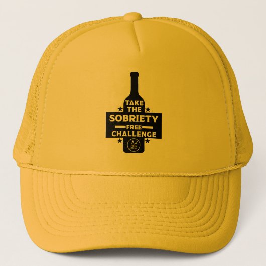 Alcoholvrij en nuchter trucker pet (Voorkant)