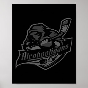 Alcohooligans Blackout Edition All Star IJshockey Poster