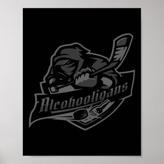 Alcohooligans Blackout Edition All Star IJshockey Poster (Voorkant)