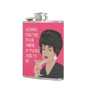 Alcolhol vult de ruimte waar mijn bekommernis vroe heupfles (Links)