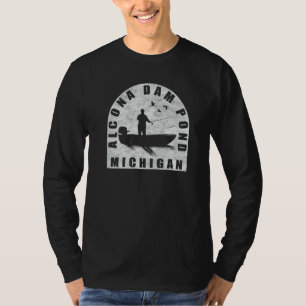 Alcona Dam Pond Vissen Michigan T-shirt
