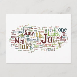 Alcott's Little Women Words briefkaart