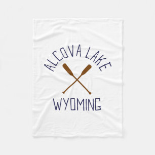 Alcova Lake Wyoming Buiten Activiteiten Vintage 2 Fleece Deken
