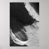Alcove Sandstone Black en White Photo Poster (Voorkant)