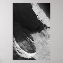 Alcove Sandstone Black en White Photo Poster