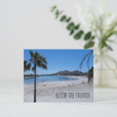 Alcudia Beach en Bay Landscape Majorca Spanje Briefkaart (Staand voorkant)