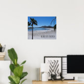 Alcudia-strand en baai landschap Majorca Spanje Poster (Thuiskantoor)