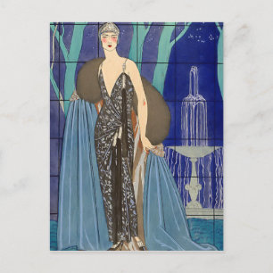 Alcyone Art Deco Pochoir Briefkaart