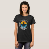 Alda Nebraska NE USA City Pride Retro Zonsondergan T-shirt (Voorkant volledig)