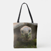 Aldabra Tortoise Feeding Tote Bag (Achterkant)