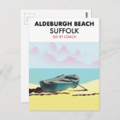 Aldeburgh Beach Suffolk Briefkaart (Voorkant / Achterkant)