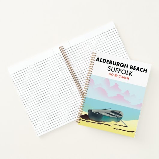 Aldeburgh Beach Suffolk Two-Tone Coffee Mok Notitieboek (Binnen)