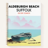 Aldeburgh Beach Suffolk Two-Tone Coffee Mok Notitieboek (Voorkant)