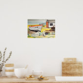 Aldeburgh Boot op Strand – Kustgezicht Poster (Keuken)