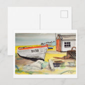 Aldeburgh, Boot op Strand – Kustkunst Briefkaart (Voorkant / Achterkant)