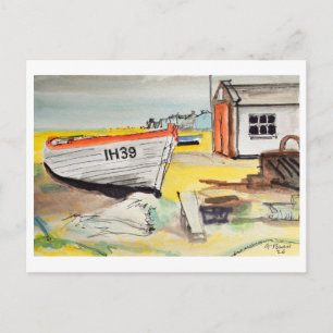 Aldeburgh, Boot op Strand – Kustkunst Briefkaart