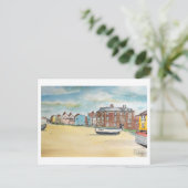 Aldeburgh boten op het strand Suffolk kust kunst Briefkaart (Staand voorkant)