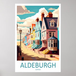 Aldeburgh Engeland Reisposter Vintage Ski Poster