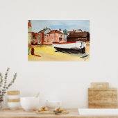 Aldeburgh Print – Watercolor Kustlandschap (Keuken)