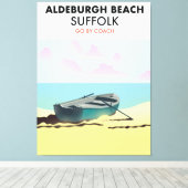 Aldeburgh Strand Suffolk Canvas Afdruk (Insitu (Houten vloer))