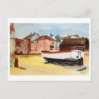 Aldeburgh, Suffolk Landschap – Kustkunst Briefkaart