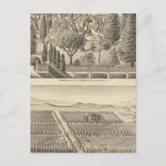 Alden residentie, Harmon Tract Briefkaart (Voorkant)