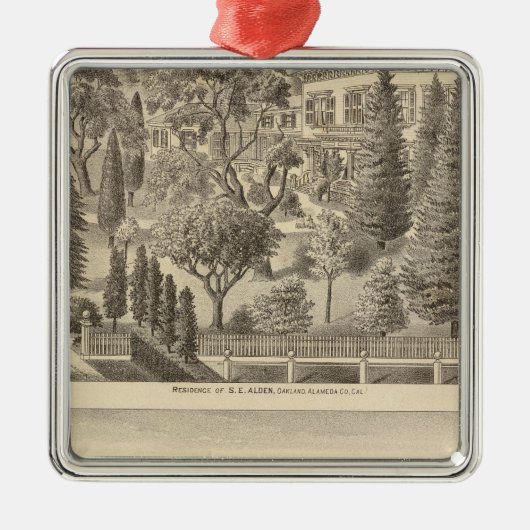 Alden residentie, Harmon Tract Metalen Ornament (Voorkant)