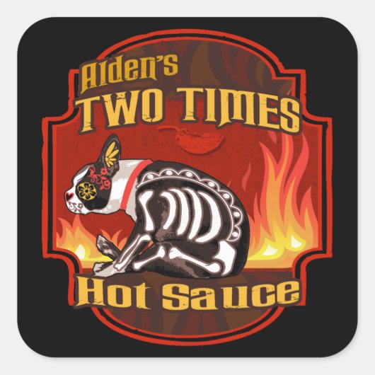 Alden's Two Times Hot Sauce Sticker (Voorkant)