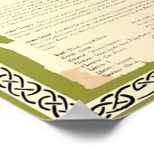 ALDER CELTIC SACRED TREE POSTER (Hoek)