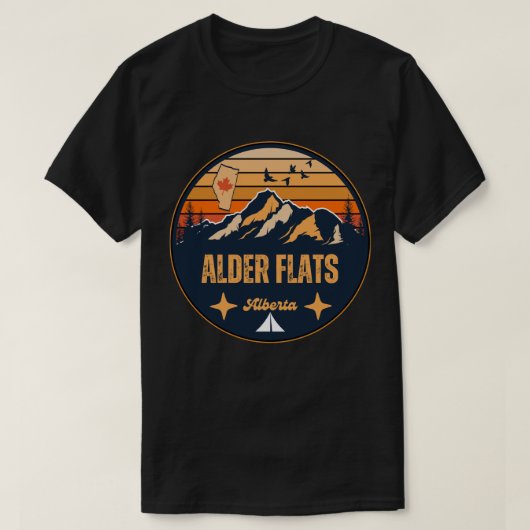 Alder Flats, Alberta T-shirt (Design voorkant)