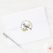 Alder Flycatcher Ronde Sticker (Envelop)