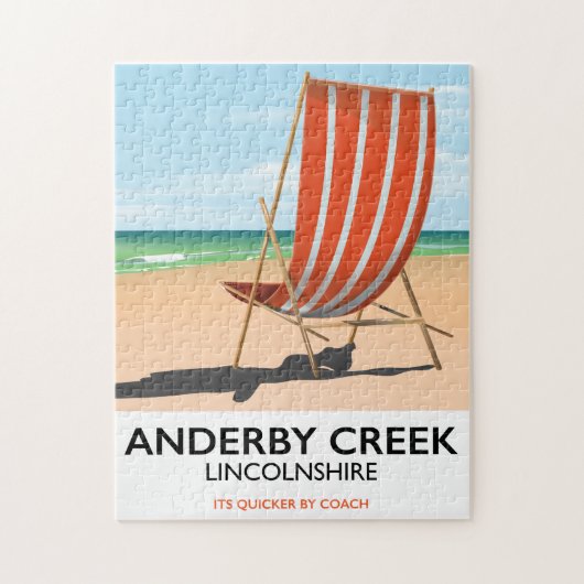 Alderby reisposter aan zee legpuzzel (Verticaal)
