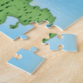 Alderney Bailiwick of Guernsey United Kingdom Map Legpuzzel (Zijkant)