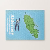 Alderney Bailiwick of Guernsey United Kingdom Map Legpuzzel (Horizontaal)