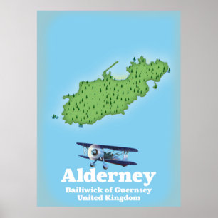 Alderney Baljuwschap Guernsey Verenigd Koninkrijk Poster