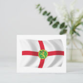 Alderney Flag Briefkaart (Staand voorkant)