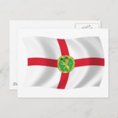 Alderney Flag Briefkaart (Voorkant / Achterkant)