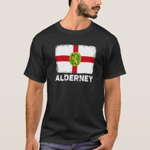 Alderney Flag Support Aldernian People Women Manne T-shirt