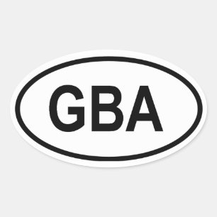 Alderney "GBA" Ovale Sticker