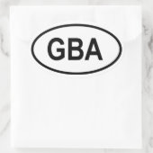 Alderney "GBA" Ovale Sticker (Tas)