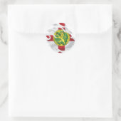 Alderney Ripped Flag Ronde Sticker (Tas)