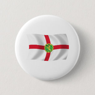 Alderney Vlag Knop Ronde Button 5,7 Cm